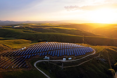 Cost effective capital image of a solar farm