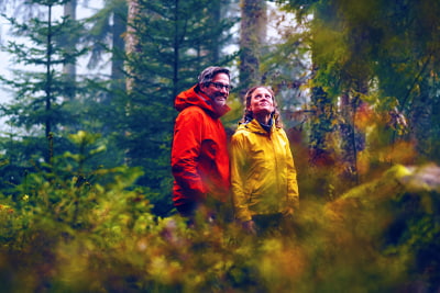 Investing opportunities image of a couple in a forrest