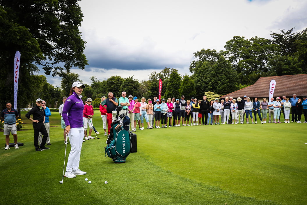 Leona Maguire at the client golf day