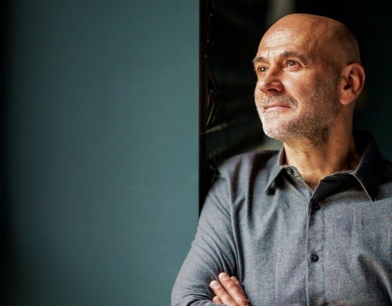 Contemplating business man