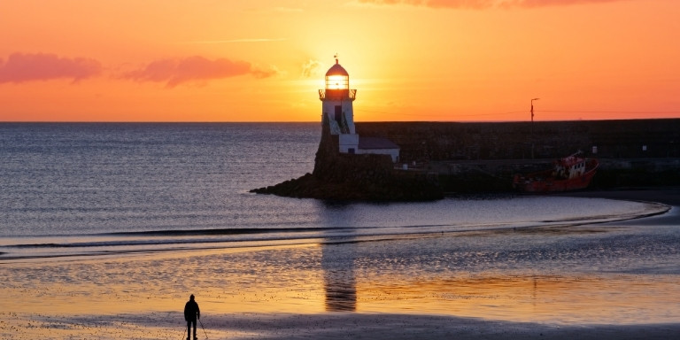 Lighthouse at sunrise