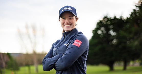 Davy celebrating International Women's Day image of Leona Maguire