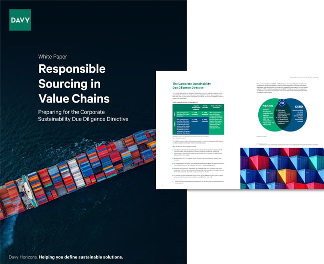 Responsible Sourcing in Value Chains image of a container ship
