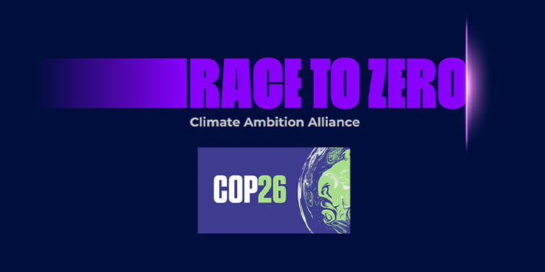 Business Steps Up to the Climate Challenge Image of the Race to Zero Logo