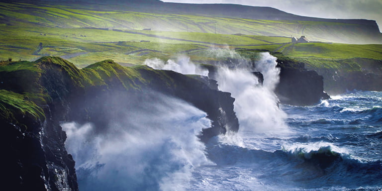 Business Steps Up to the Climate Challenge image of a cliff