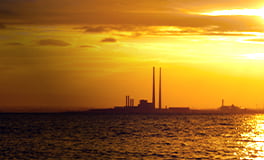 Task Force on Climate-related Financial Disclosures image of poolbeg while the sun sets