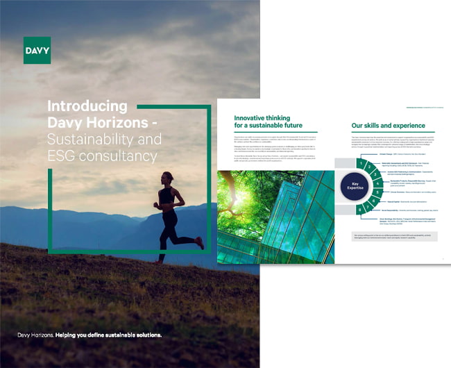 Davy Horizons team brochure cover page