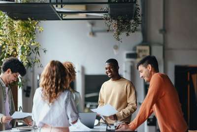 Group of people collaborating