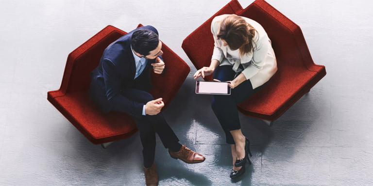 Davy Group image of two people consulting