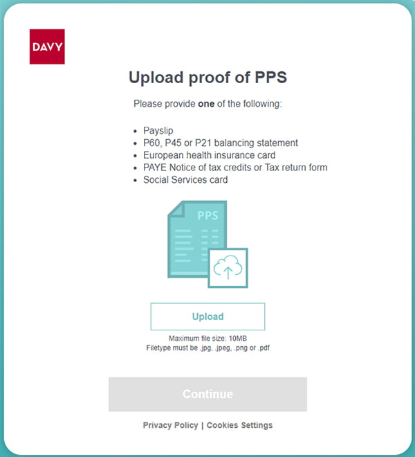 Proof of PPS screen
