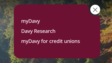 myDavy menu link