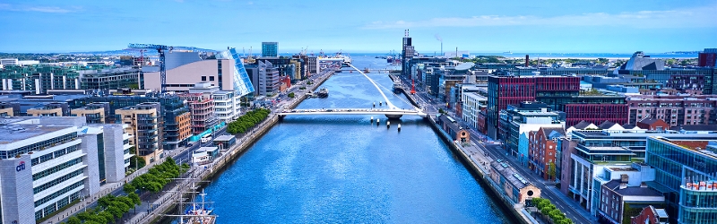 Image of the liffey Dublin Ireland