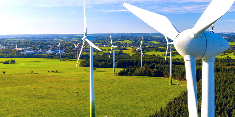 Corre Energy transaction image of wind turbines