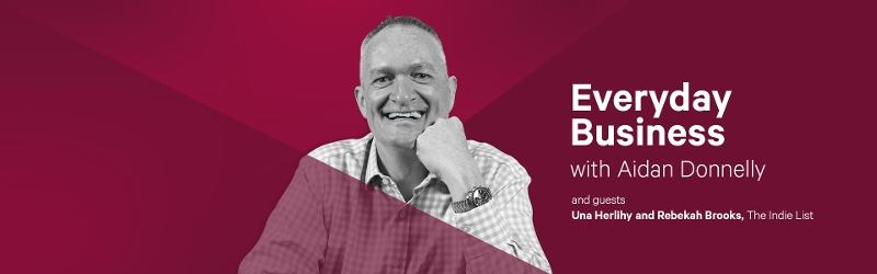 Aidan Donnelly, Everyday Business podcast banner