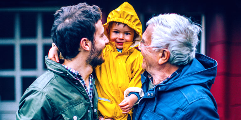Inheritance tax image of 3 generations of a family