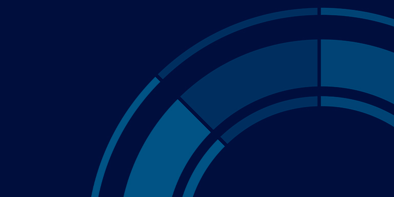 Blue image with semi circle lines