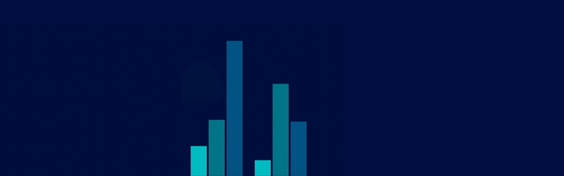 Budget 2027 blue bar chart banner