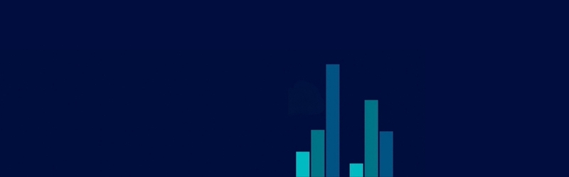 Budget 2027 blue bar chart banner