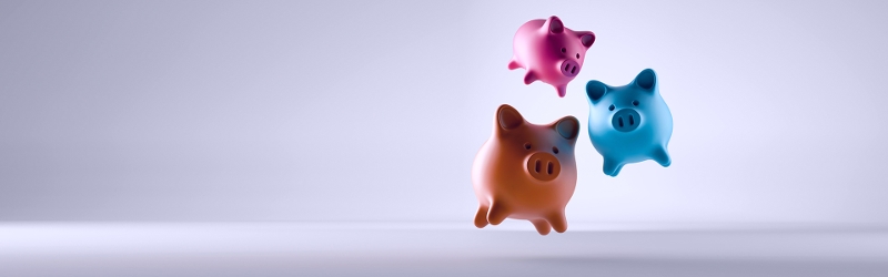 Floating piggy banks