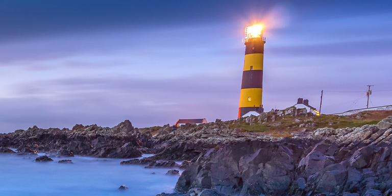 Lighthouse out at sea