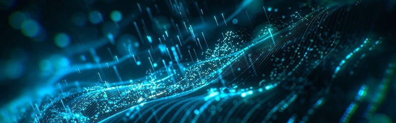 Waves of data depicting turbulent markets