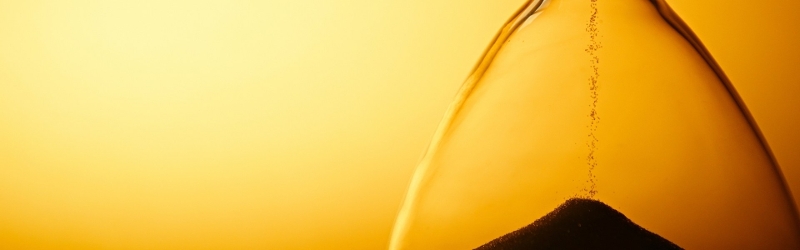 Hourglass pouring sand