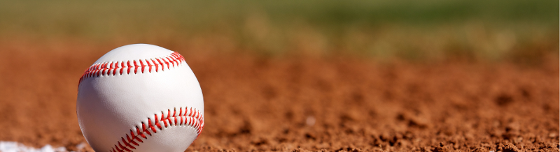 Baseball on a field