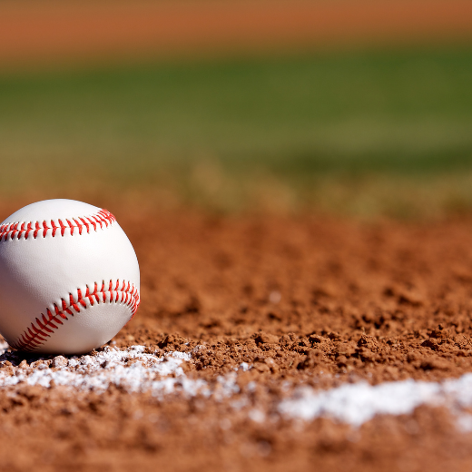 Baseball on a field