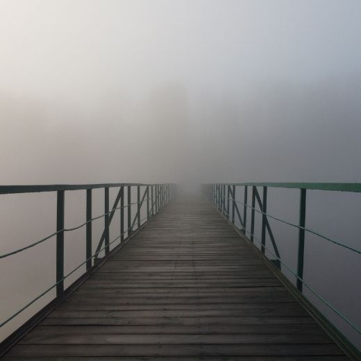 Bridge in fog