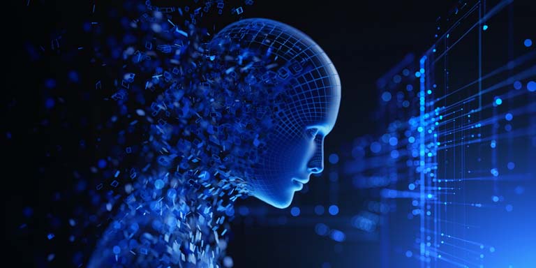 AI image of a person's head